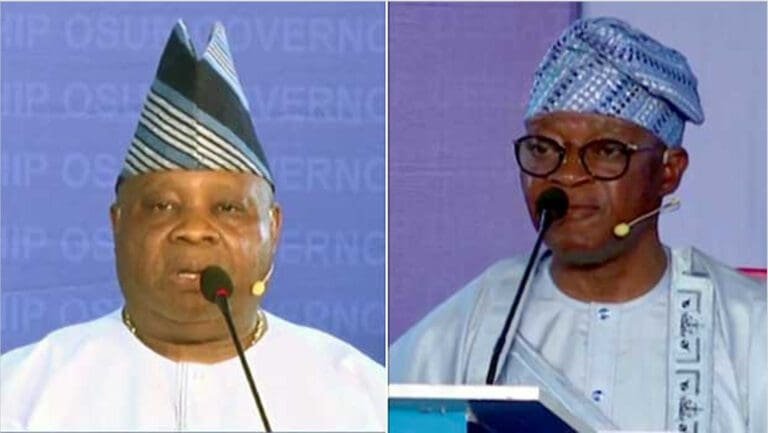 God told me Tinubu will win – Says Ex-Governor, Oyetola who Lost reelection and accused of plunging Osun into debts