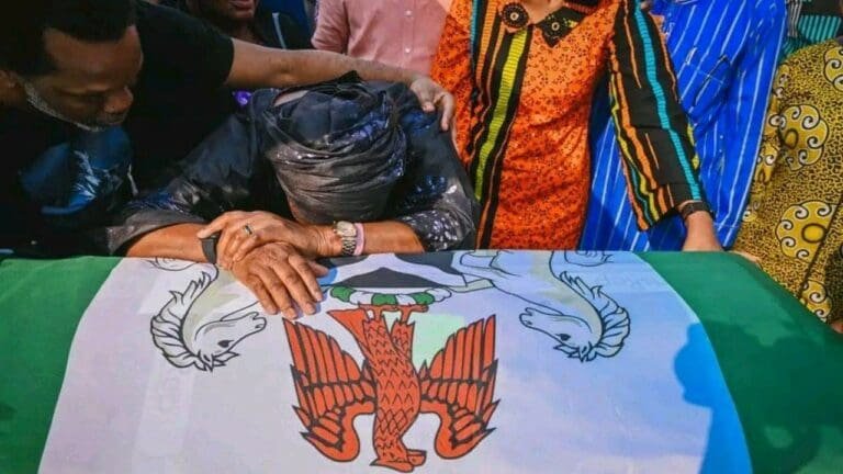 Former Ondo Governor’s body arrives in Nigeria, grieving nation welcomes him home