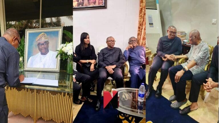 Peter Obi visits Wigwe Family, offers condolences to plane crash victims