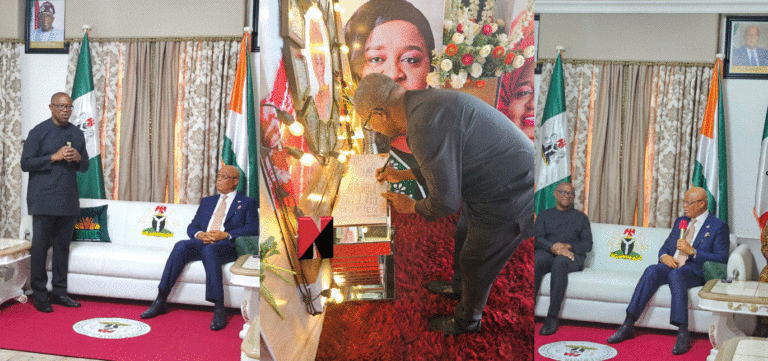 Peter Obi pays tribute to late First Lady of Akwa Ibom, offers condolences to Governor Eno